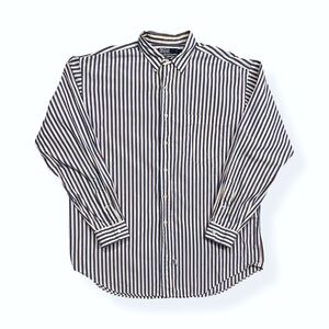 VTG 90s Polo Ralph Lauren White, Blue & Red Striped Cotton Button Down Shirt